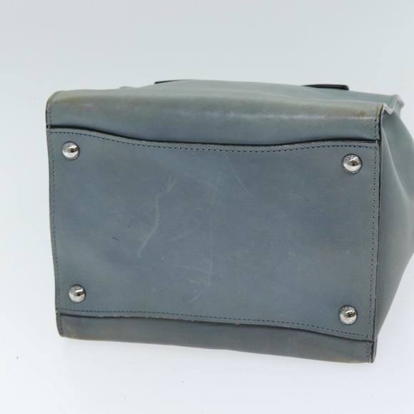 PRADA Hand Bag Leather 2way Gray Auth 72026 - Picture 5 of 16